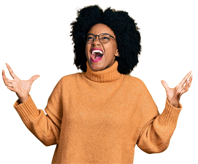 happy woman